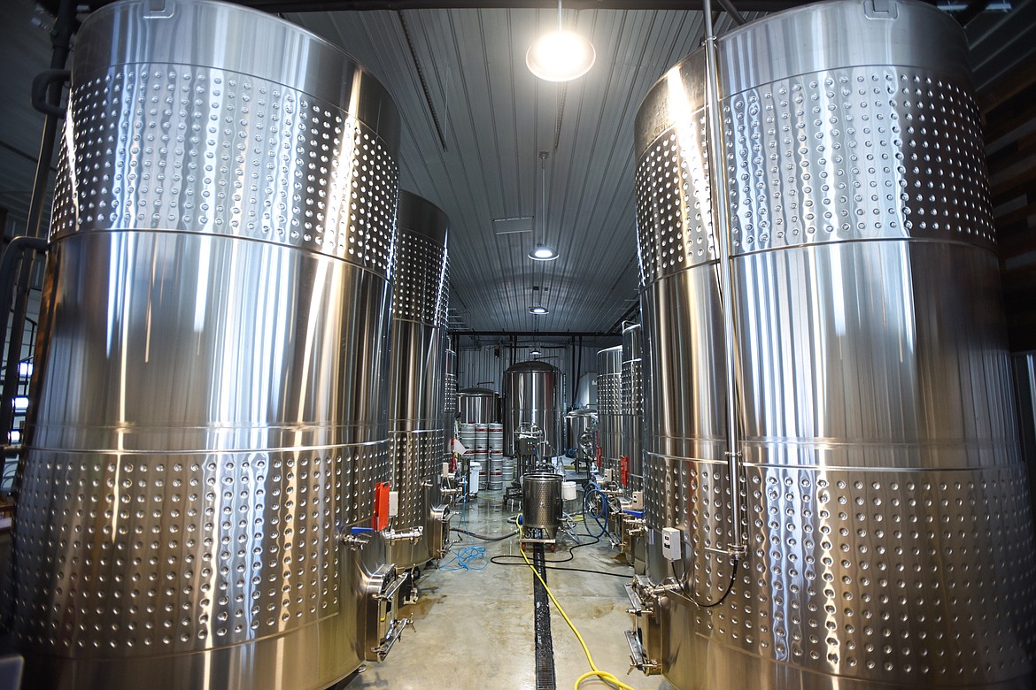 Tanks for brewing cider at Big Mountain Ciderworks on Tuesday, Nov. 3. (Casey Kreider/Daily Inter Lake)