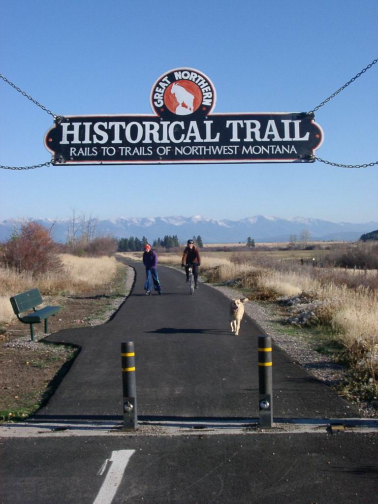 One of the entrances to the Great Northern Historical Trail run by Rails-to-Trails of NW Montana.