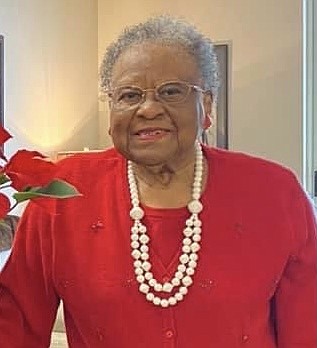 Hazel Dozier on her 95th birthday.