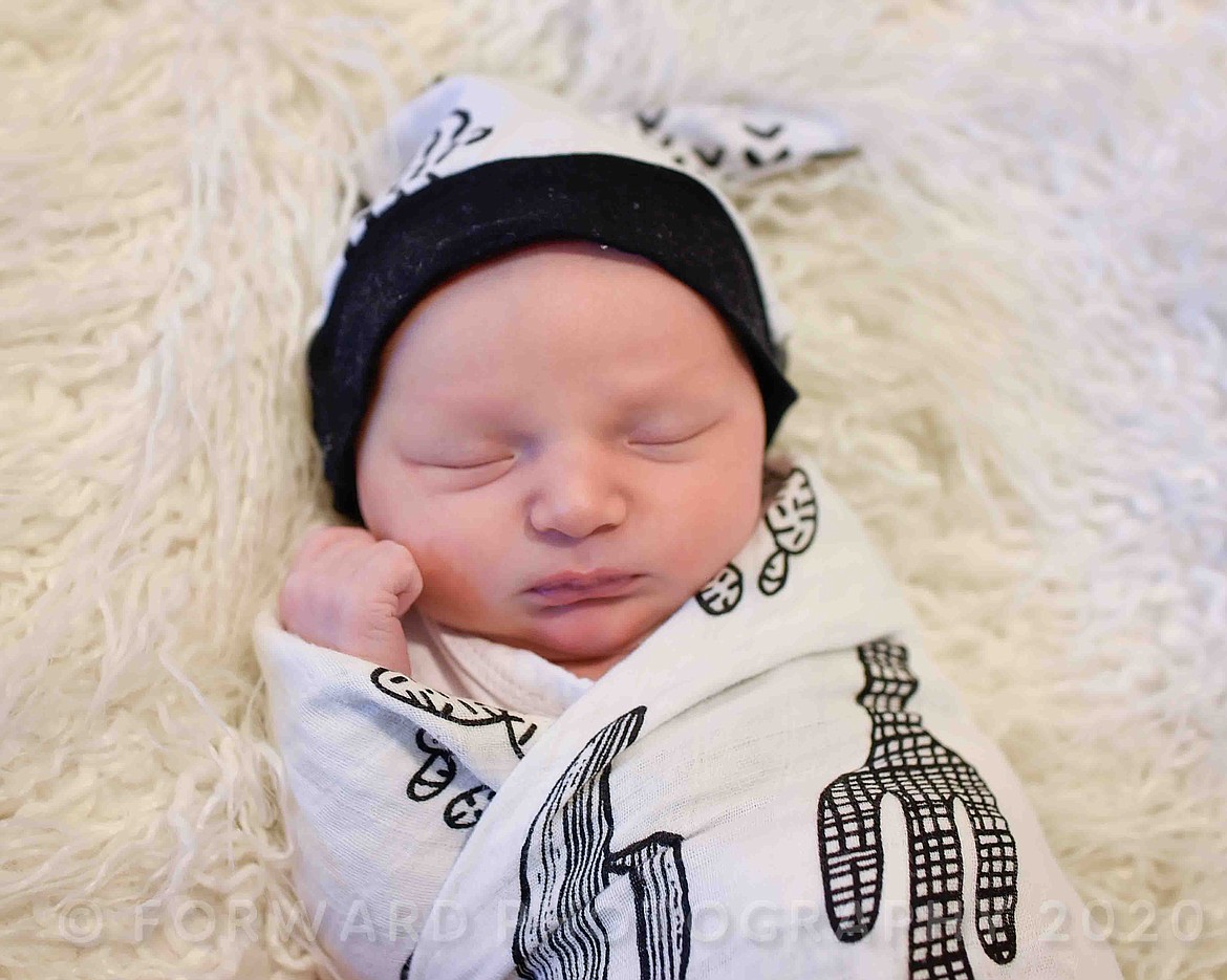 Twister Alan Ayers was born Nov. 2, 2020 at St. Luke Community Healthcare’s New Beginnings Birth Center in Ronan. He weighed 7 pounds, 4 ounces. Mother is Cassie Ayers of Ronan. Maternal grandparents are Sindee and Jason Smith of Ronan.