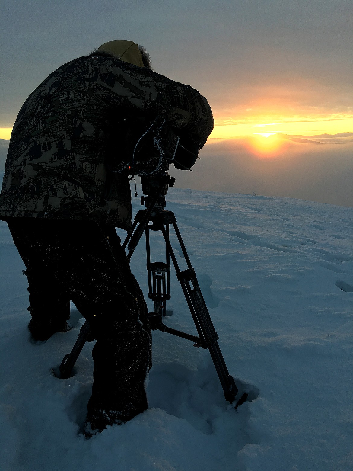 Mason Gertz regularly battles sub-zero temperatures while filming in Alaska. (courtesy photo)