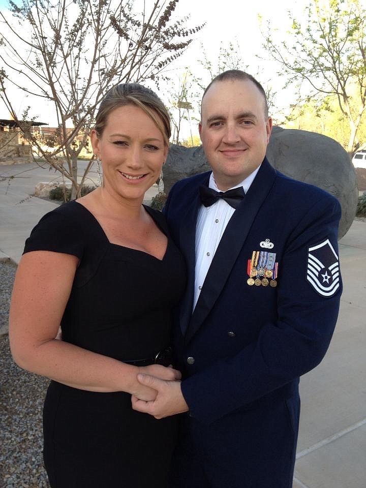 Air Force veteran Rob Gambino and his wife Jessicca. Courtesy of Rob Gambino