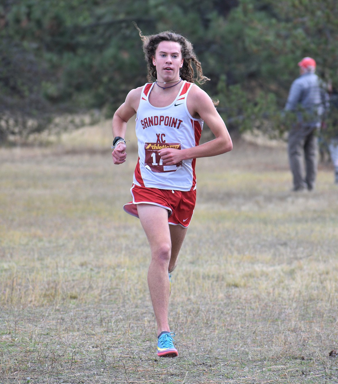 Senior Jett Lucas competes in the regional championship on Oct. 22 at Farragut State Park. Lucas earned a spot on the "Dirty Dozen" for a third straight year.