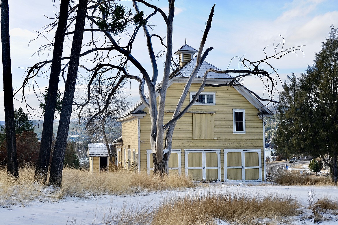 The carriage house at the John O'Brien Mansion in Somers on Thursday, Nov. 12. The historic home, originally built in 1903, is under new ownership. (Matt Baldwin/Daily Inter Lake)