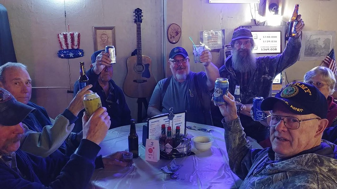 U.S. service veterans enjoyed their time at a party at the American Legion in Paradise Saturday. (Chuck Bandel/Valley Press)