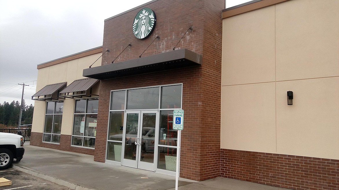 Courtesy photo
This new Coeur d'Alene Starbucks building opens Wednesday in the northwest corner of the Crossroads Plaza at Ramsey Road and Marie Avenue (kitty-korner from the Kroc Center).