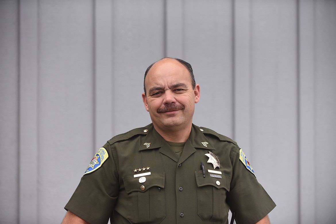 Montana Highway Patrol's Jerry Ren has served 20 years with the agency and was recently promoted to sergeant. This week he received the Award of Valor for his work involving a murder suspect in a high-speed chase last year. (Scott Shindledecker/Daily Inter Lake FILE)