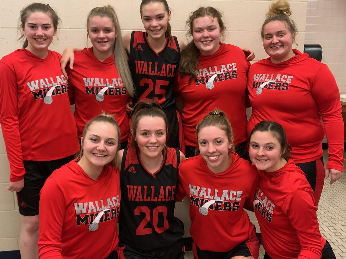 The Wallace Lady Miners pictured from left (back row) are McKelvy Specht, Jaden House, Elli Welch and Makenna Merrick. Front row: Britany Phillips, Chloe Cielke, Layla Burmeister, Grace Hunter and Brianna Bergem. Not pictured are Kynadee Gilmore, Kiya Taylor and Macie Hemphill.