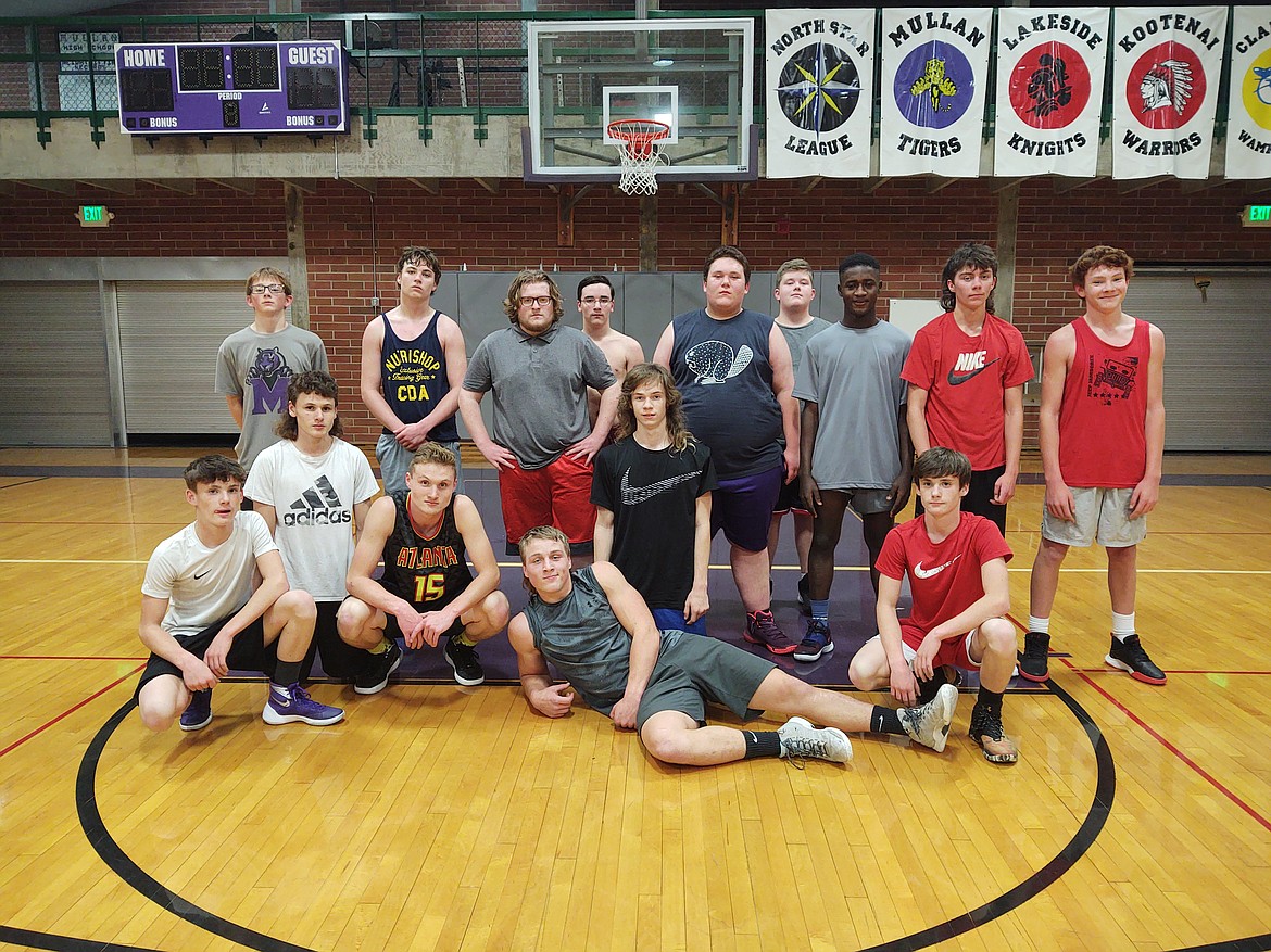 The Mullan Tigers back row pictured from left are Trystan Zingler, Blake Layton, Zen Hanning, Josh Houston, Blake Knoll, Terren Owen, Kofi Appiah, Floyd Nelson and Austin Zingler. Front row: Logan Petit, Alex Trogden, Riley Trogden, Luke Trogden, Kason Lowman and Stephen Petit.