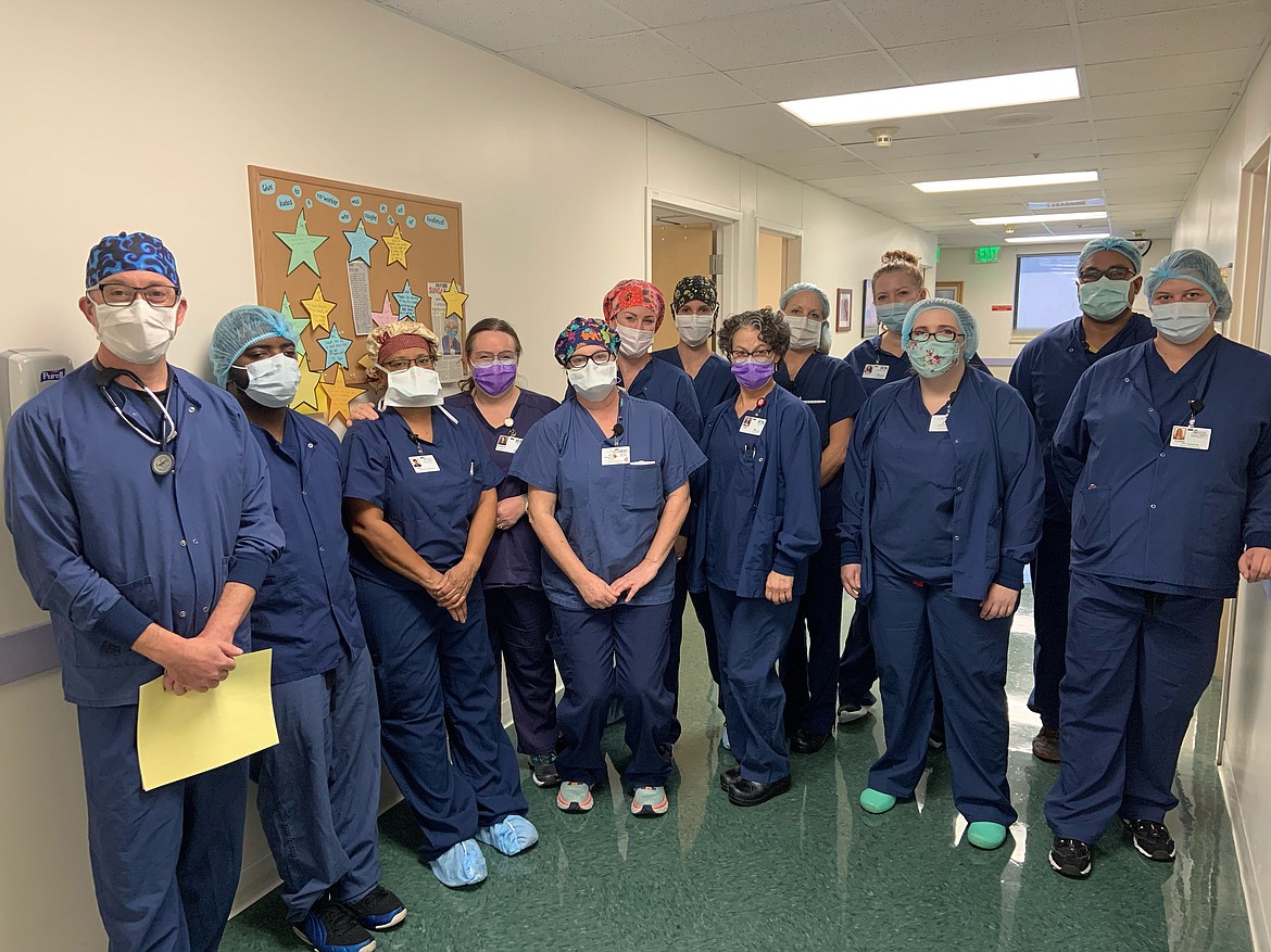 Bonner General Health surgical staff gather for a photo.