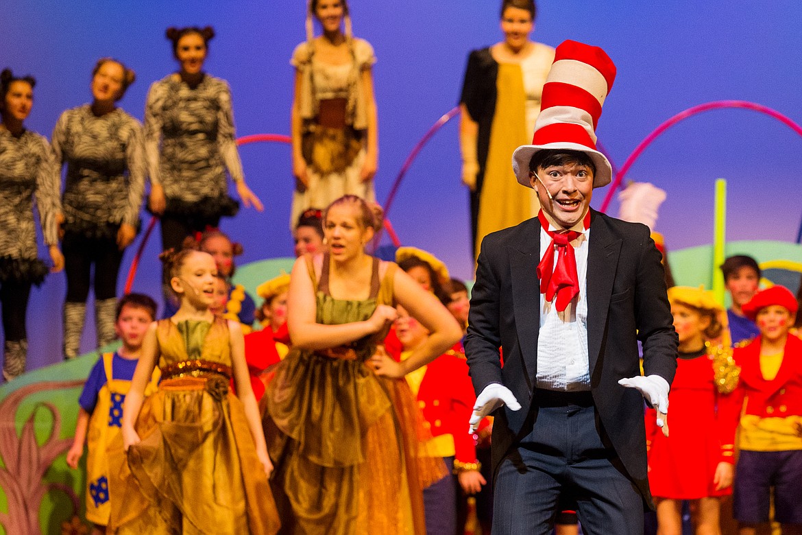 Presley DuPuis plays the role Dr. Seuss in the Christian Youth Theater North Idaho production of “Seussical” in this Press file photo. CYT announced Friday the pandemic has forced it to close, but a #SaveCYTNI campaign to raise necessary funds could possibly save the theater nonprofit from a dismal fate.