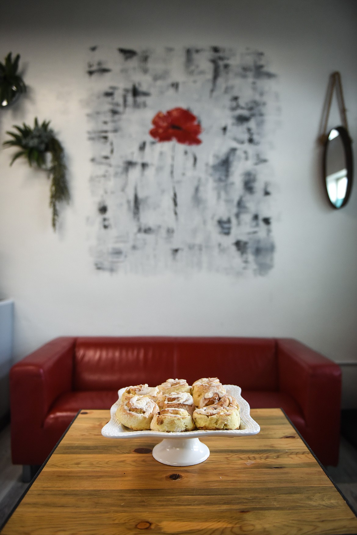 Cinnamon rolls at Red Poppy Gluten Free Bakery in Kalispell on Tuesday, Dec. 8. (Casey Kreider/Daily Inter Lake)