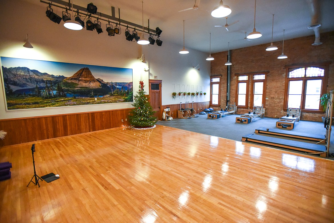 The Pilates Scene on the second floor of the KM Building in Kalispell on Friday, Dec. 4. (Casey Kreider/Daily Inter Lake)