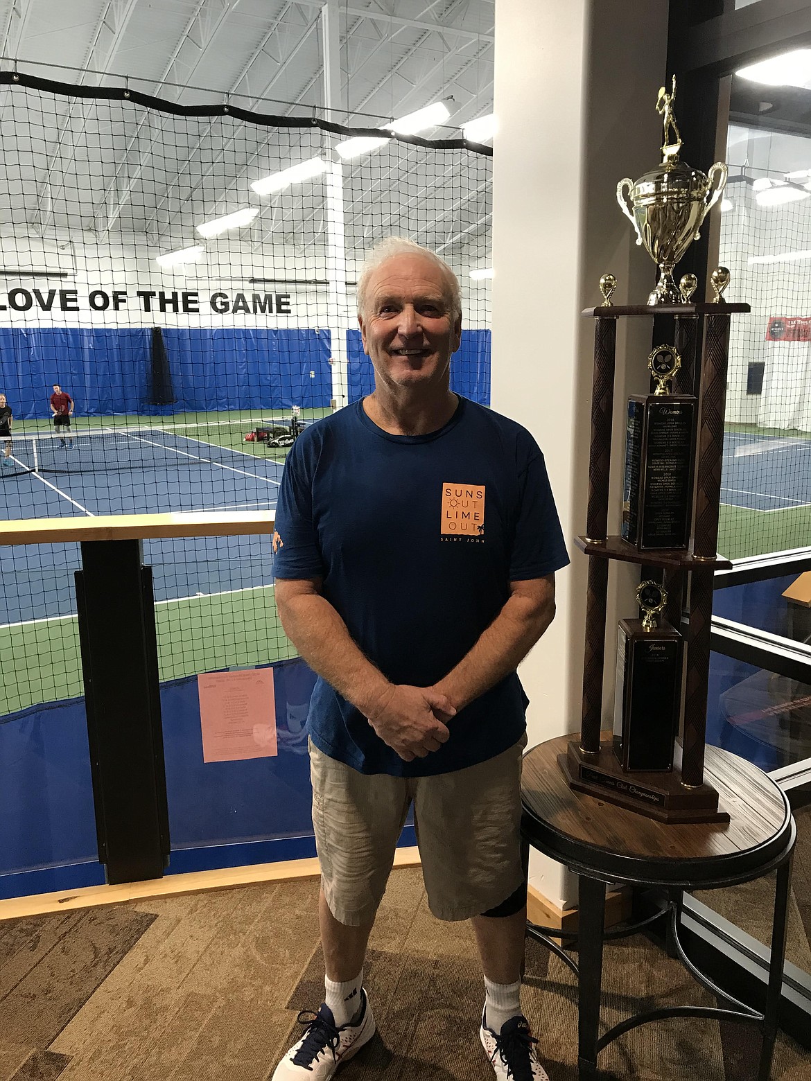 Courtesy photo
Dean Hendricks won the men's 4.0 singles title at the Peak Hayden Member Club Tennis Tournament recently at Peak Health and Wellness in Hayden. Dave Roth was the other finalist.