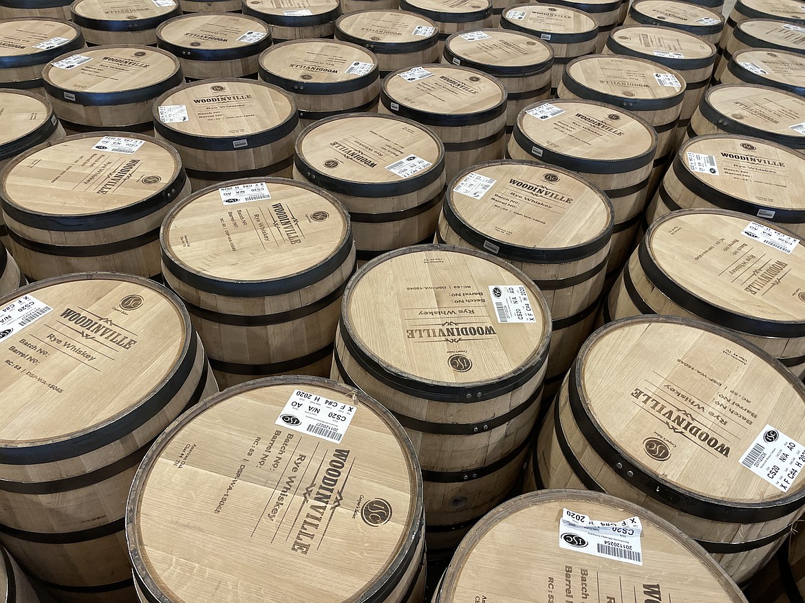 Oak barrels ready to be filled.