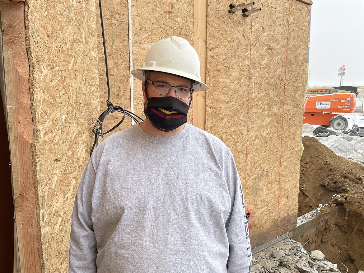 Andrian Lawson, superintendent and project manager for Spokane-based A&A Construction and Development, which is doing the expansion work at the Best Western Bronco Inn. Lawson is also part-owner of the hotel.