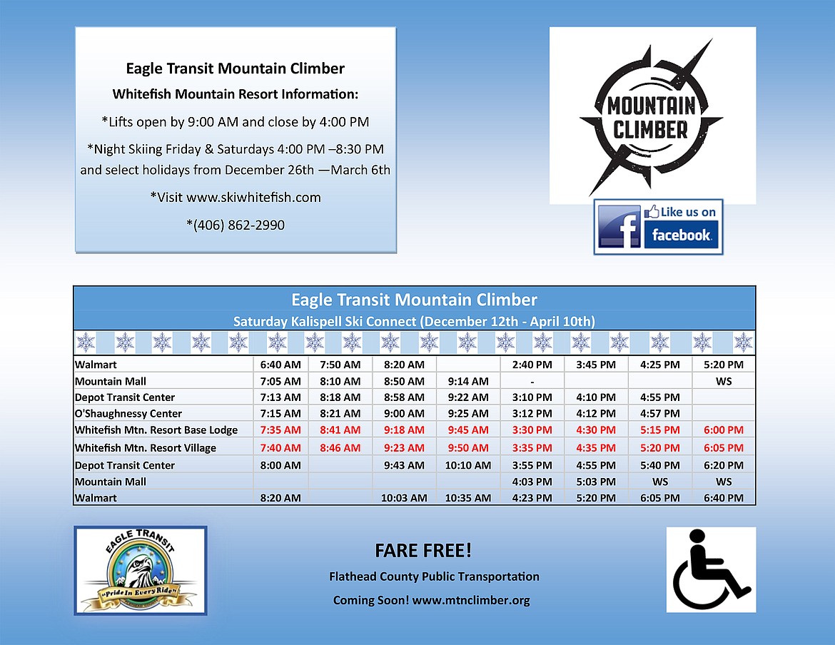 New bus route connects Kalispell with Whitefish ski resort | Daily