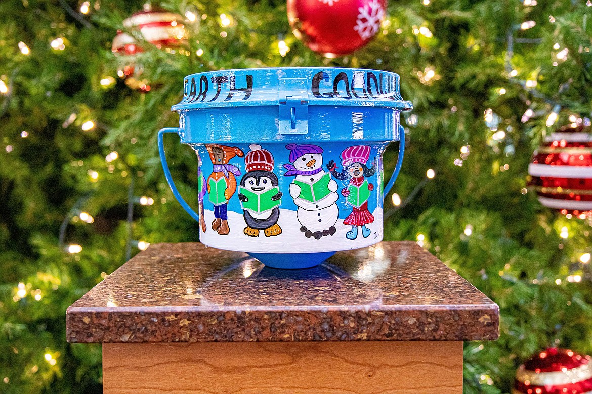Coeur d'Alene artist Julie Rae's painted kettle will be on display at the Hayden Albertsons on Saturday. The Kettle of Dreams event began in 2018 to bring awareness to local artists and collect donations to support the community.