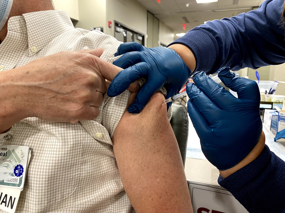 Frontline workers with Kalispell Regional Healthcare began receiving the COVID-19 vaccine on Thursday Dec. 17 (photo courtesy of Kalispell Regional)