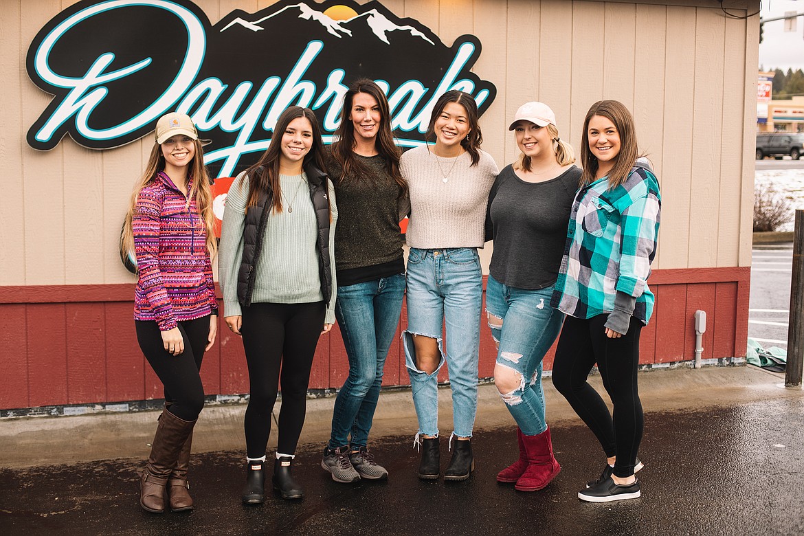 Courtesy photo
Baristas at the new Daybreak Coffee stand at Ramsey and Appleway include, from left, Jayden Kitchen, Skylar Porto, Marisa Barham, Violet Russo, Jeanna Job and Amanda Erickson.