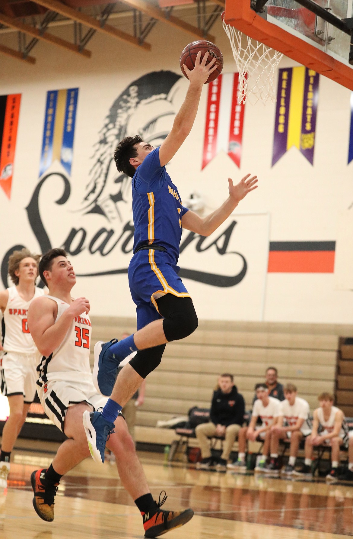 Clark Fork's Cameron Garcia elevates for a layup on Friday.