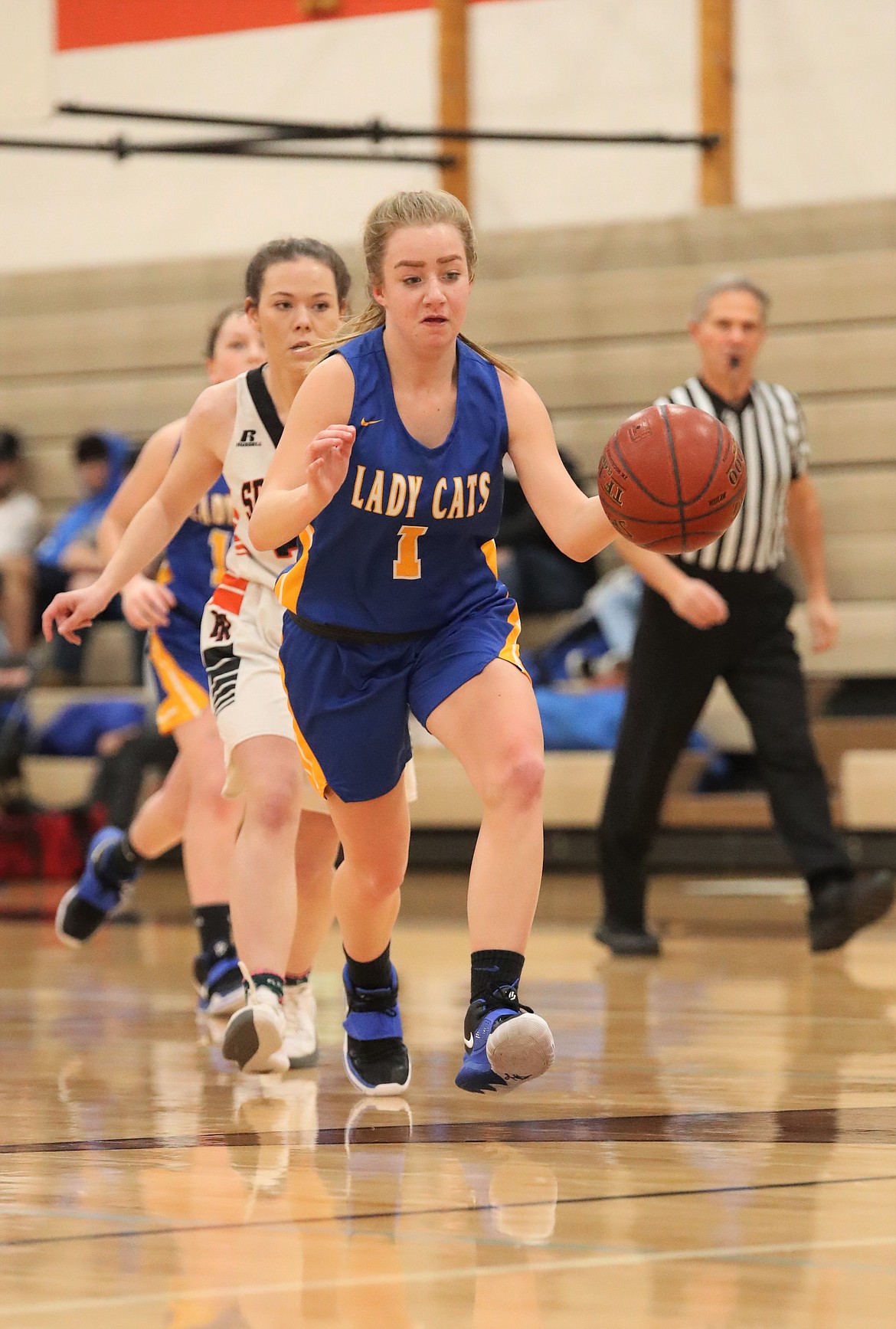 Katelyn Matteson drives down the lane during Friday's game.