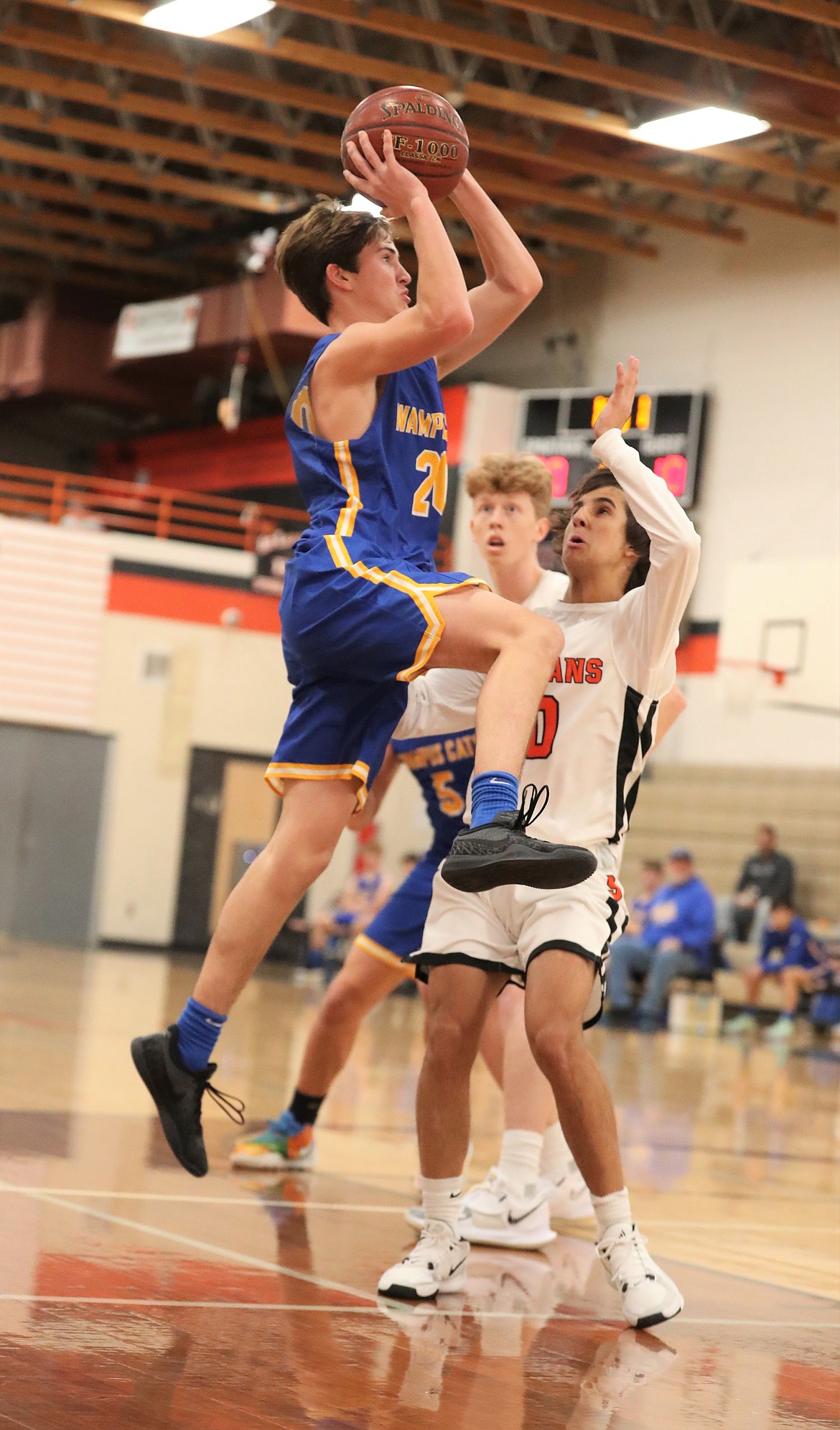 Clark Fork's Sam Barnett rises up for a shot on Friday.