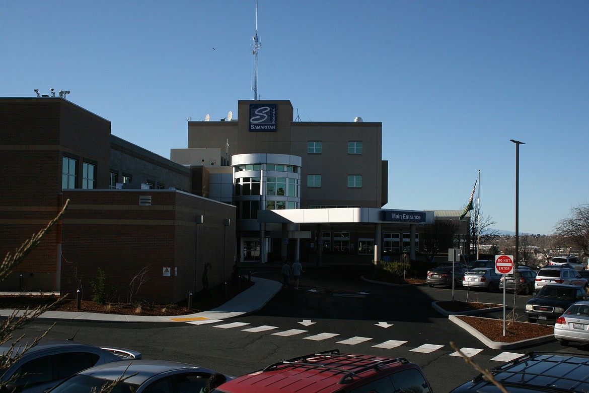 Visitors and patients came and wen freely from Samaritan Hospital in February, prior to the COVID-19 outbreak. The outbreak affected, but has not derailed, the project to build a new Samaritan Hospital.