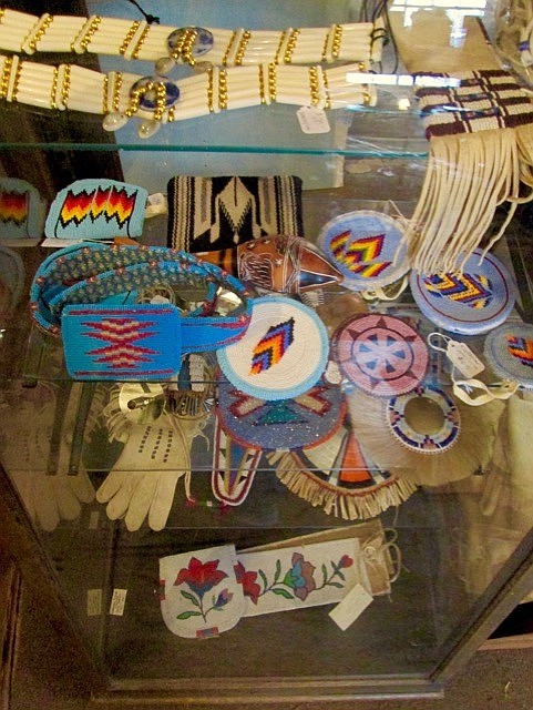Many selections of Native American crafts are displayed and for sale. (Preston Miller)