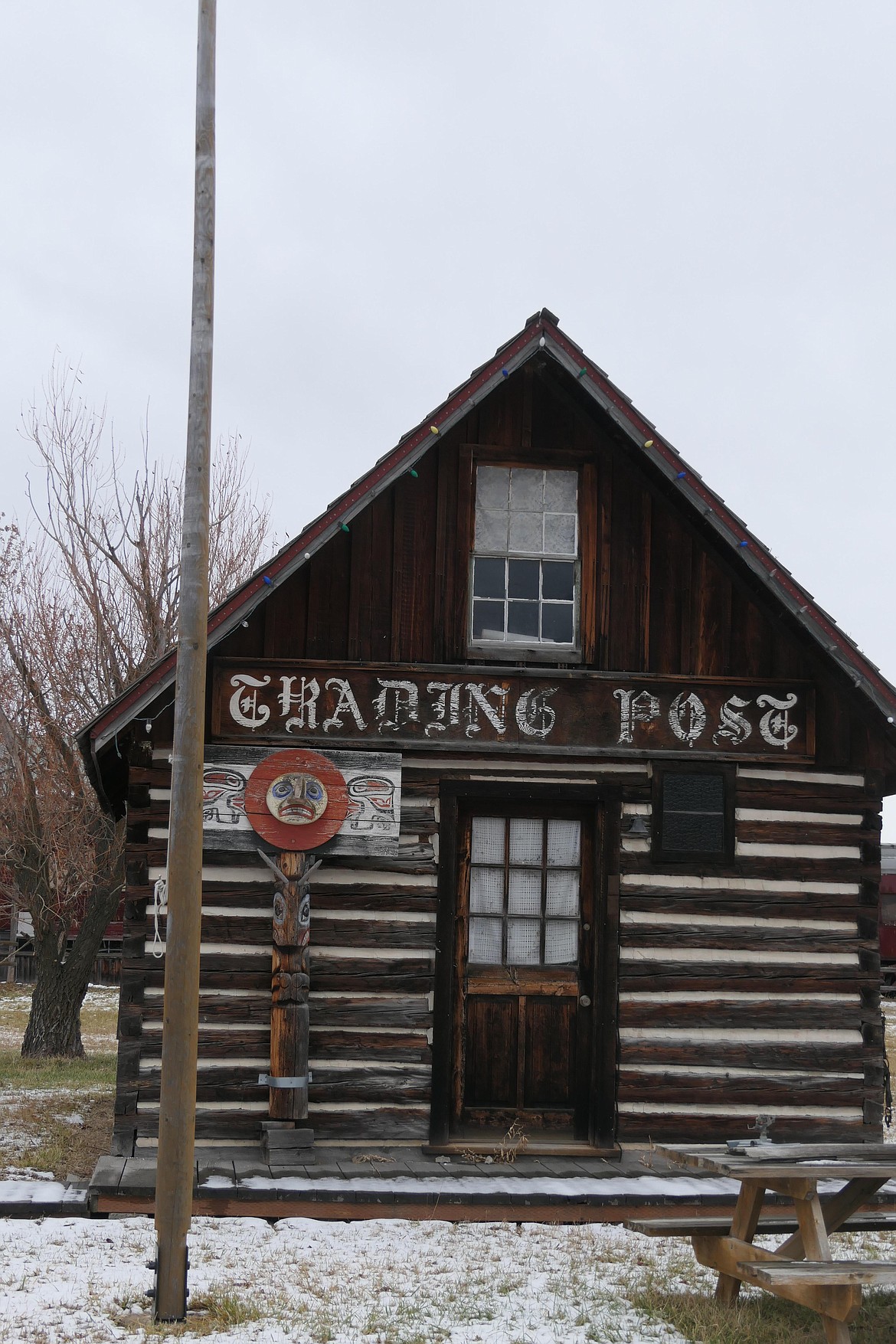 Built by Duncan McDonald in the 1870s, this was the first building Preston Miller salvaged and rebuilt to create the Four Winds Trading Post in 1970. It served as the initial store until it was relocated to the Duncan McDonald building. (Carolyn Hidy/Lake County Leader)