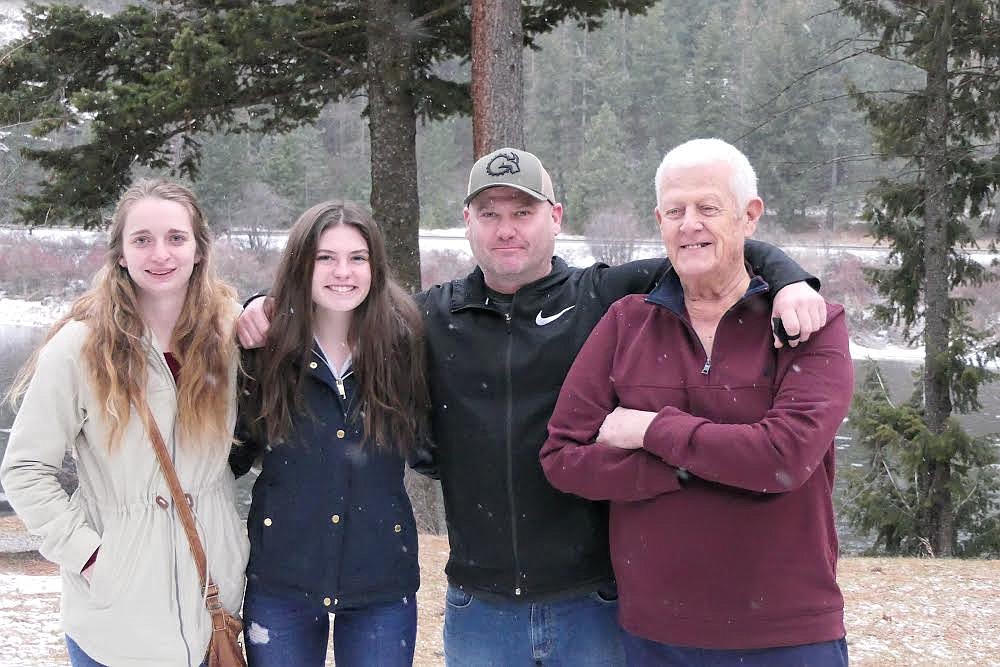 Superior High School student athlete Sorren Reese is preparing for what she hopes is a memorable track and field season. From left, are former volleyball coach Cary Chamberlain, Sorren Reese, her father Joshua Reese and grandfather Dean Reese.