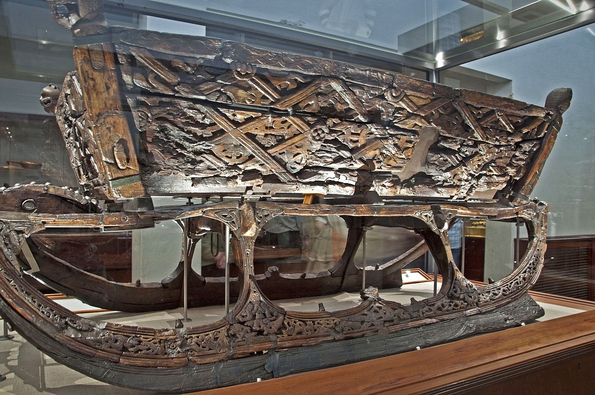 Vikings were excellent craftsmen in metalworks and wood as shown in this 9th century Viking sled in Oslo’s Viking Ship Museum.