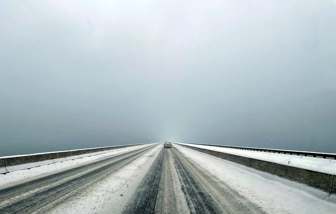 Jacob Marble of Sandpoint took this photo while traveling north across the Long Bridge in late December. If you have a photo that you took that you would like to see run as a Best Shot or I Took The Bee send it in to the Bonner County Daily Bee, P.O. Box 159, Sandpoint, Idaho, 83864; or drop them off at 310 Church St., Sandpoint. You may also email your pictures in to the Bonner County Daily Bee along with your name, caption information, hometown and phone number to bcdailybee@bonnercountydailybee.com.