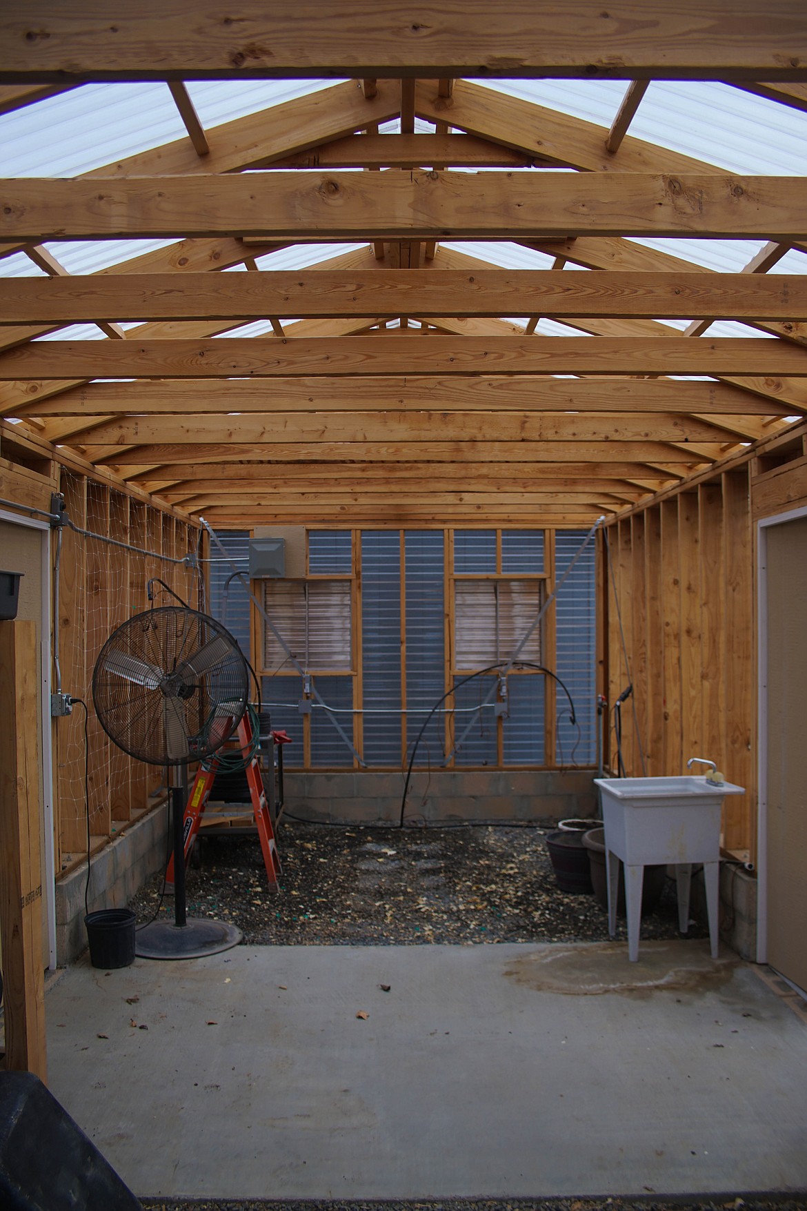 Fitch Family Farms's brand new greenhouse.