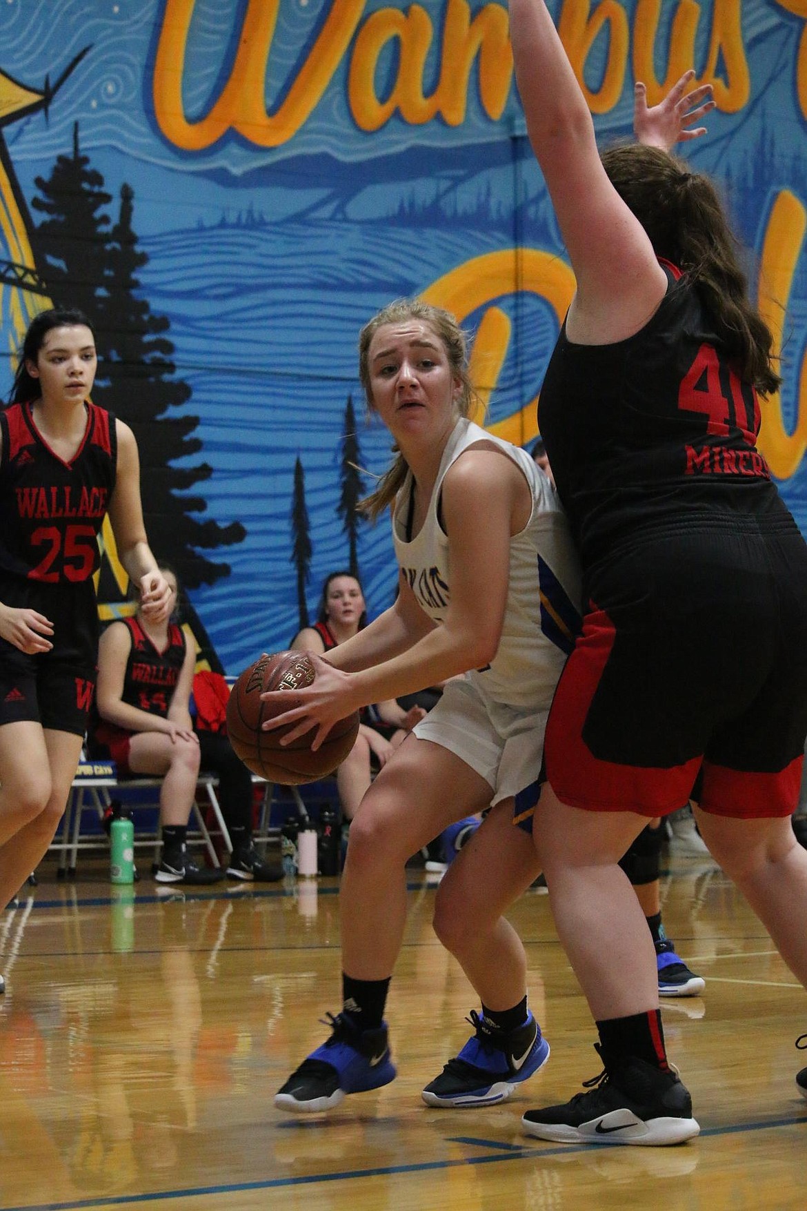 Katelyn Matteson looks to shoot during Tuesday's game against Wallace.