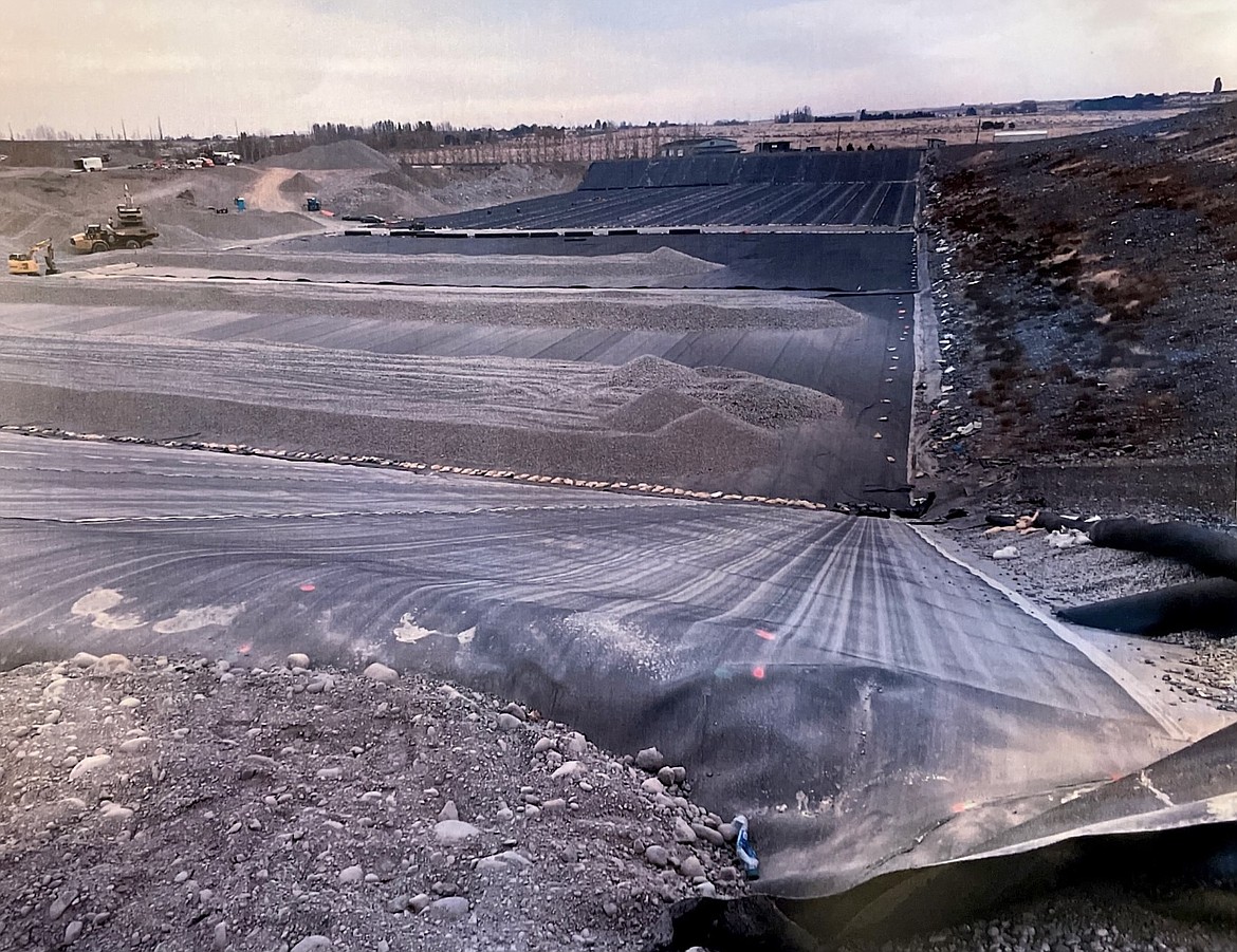 Construction on phase three of the Grant County Landfill. Photo courtesy of Public Works Director Sam Castro.