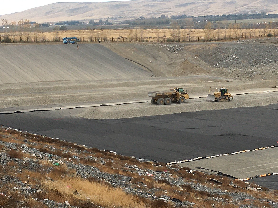 Construction on phase three of the Grant County Landfill. Photo courtesy of Public Works Director Sam Castro.
