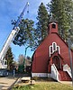 Tree removed from Fort Sherman Chapel