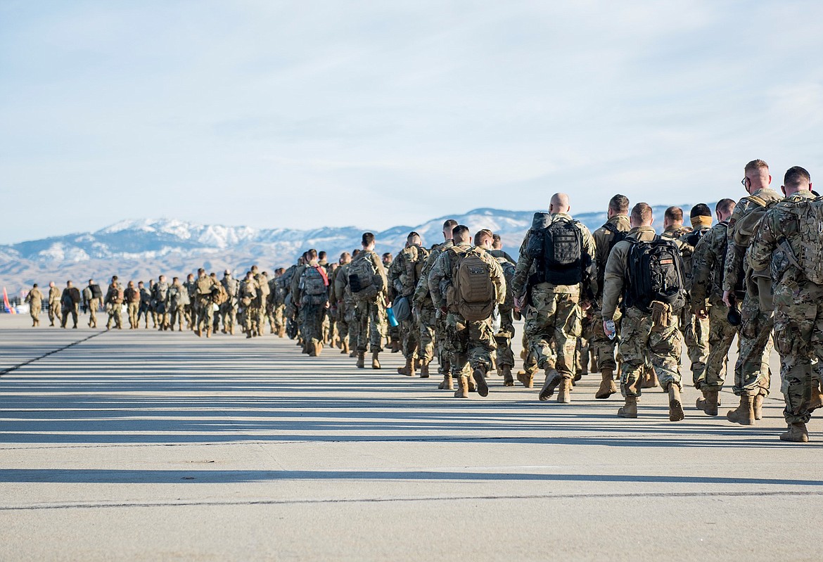 The Idaho National Guard sent more than 300 soldiers and airmen to Washington, D.C. Friday to assist district and federal agencies with the presidential inauguration.