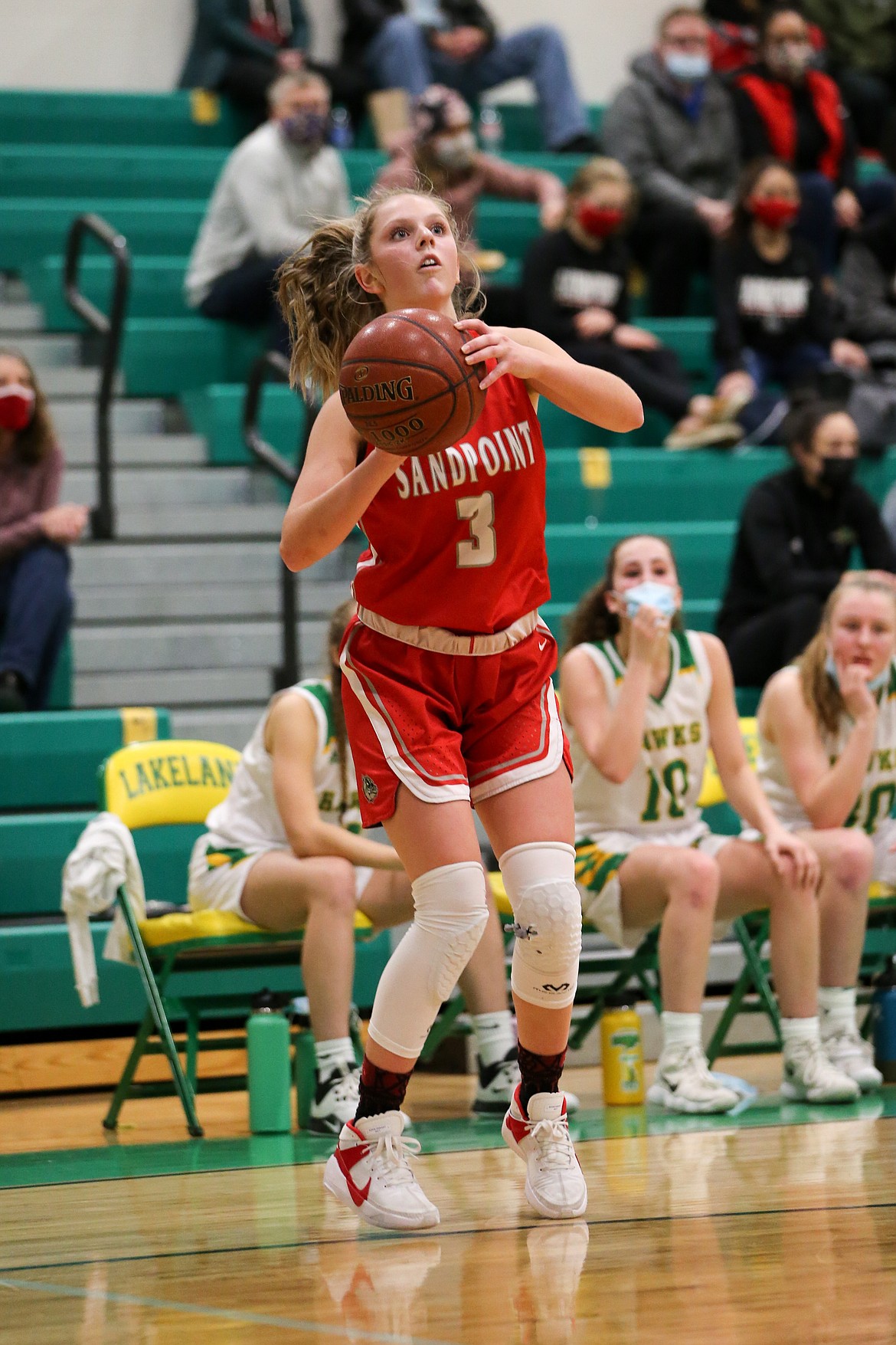 Sophomore Daylee Driggs attempts a 3-pointer on Friday.