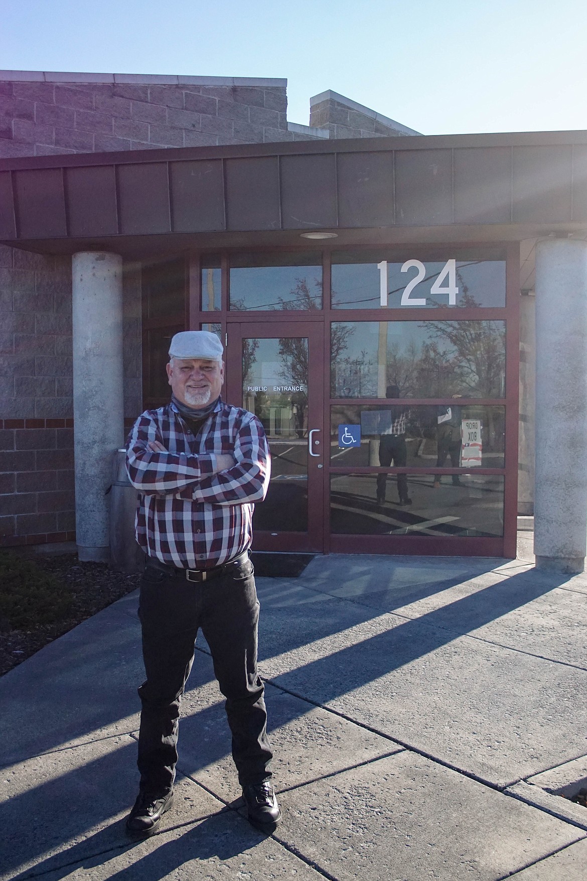 Public Works Director Sam Castro in front of the public works building in Ephrata.