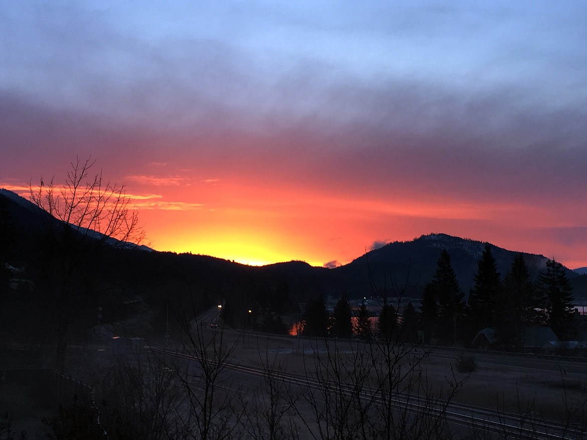 Cathy Miller of Hope recently captured this Best Shot of beautiful sunrise in Hope. If you have a photo that you took that you would like to see run as a Best Shot or I Took The Bee send it in to the Bonner County Daily Bee, P.O. Box 159, Sandpoint, Idaho, 83864; or drop them off at 310 Church St., Sandpoint. You may also email your pictures in to the Bonner County Daily Bee along with your name, caption information, hometown and phone number to bcdailybee@bonnercountydailybee.com.