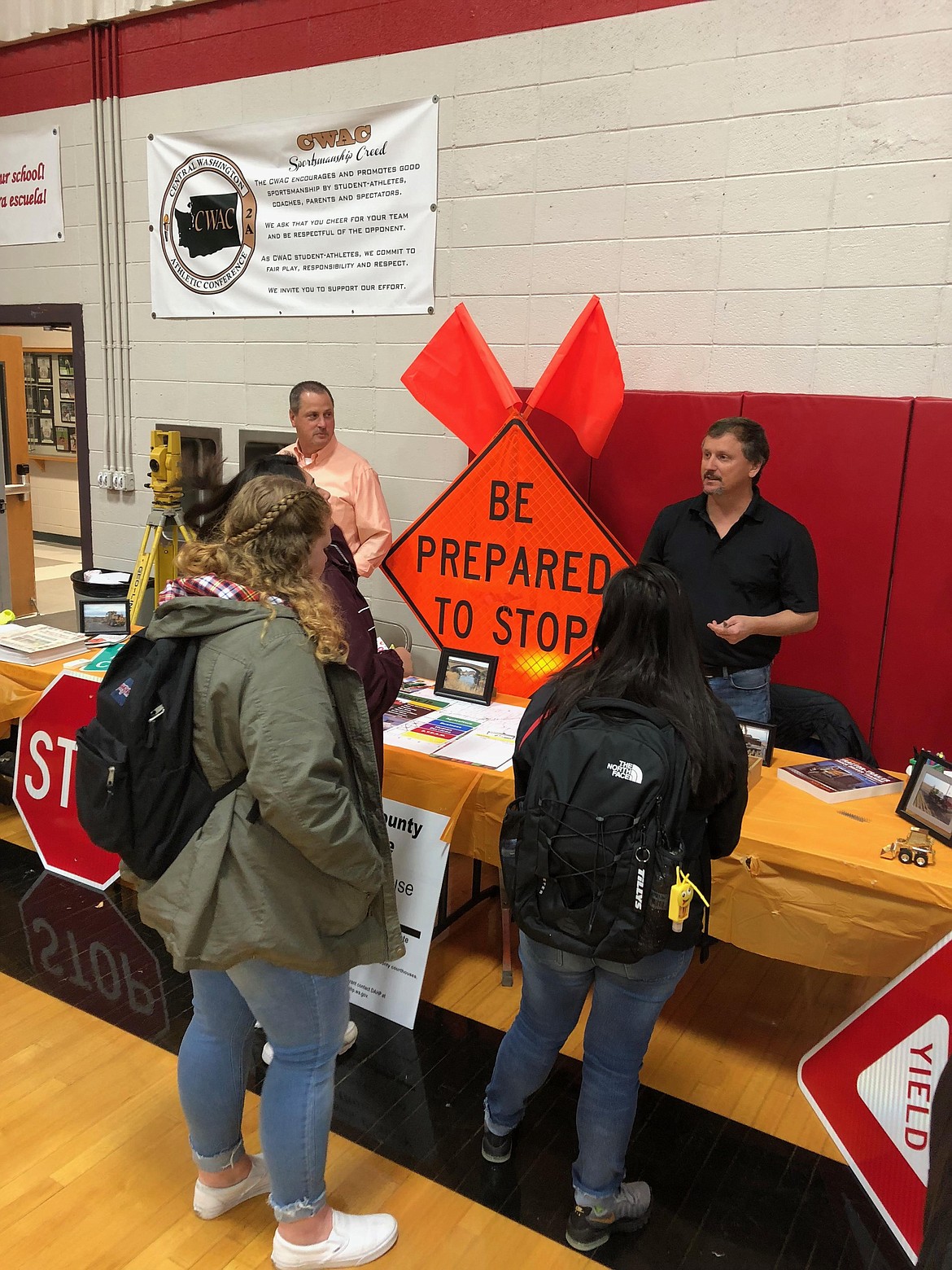 Othello High School students get a glimpse of careers in maintenance during the high school's 2019 career fair. the district has added graduation options so students have more ways to get a high school diploma.