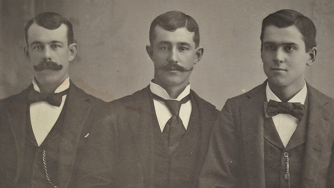 The McCrea brothers in late 1890s (from left) Wil, Arthur and Robert.