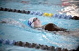 Templin, Schrader lead swim team at home meet