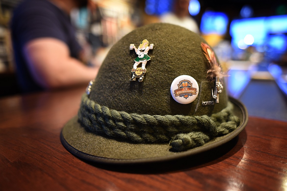 David Sturzen's steinholding outfit is not complete without his lucky hat, which belonged to his father and grandfather. (Jeremy Weber/Daily Inter Lake)