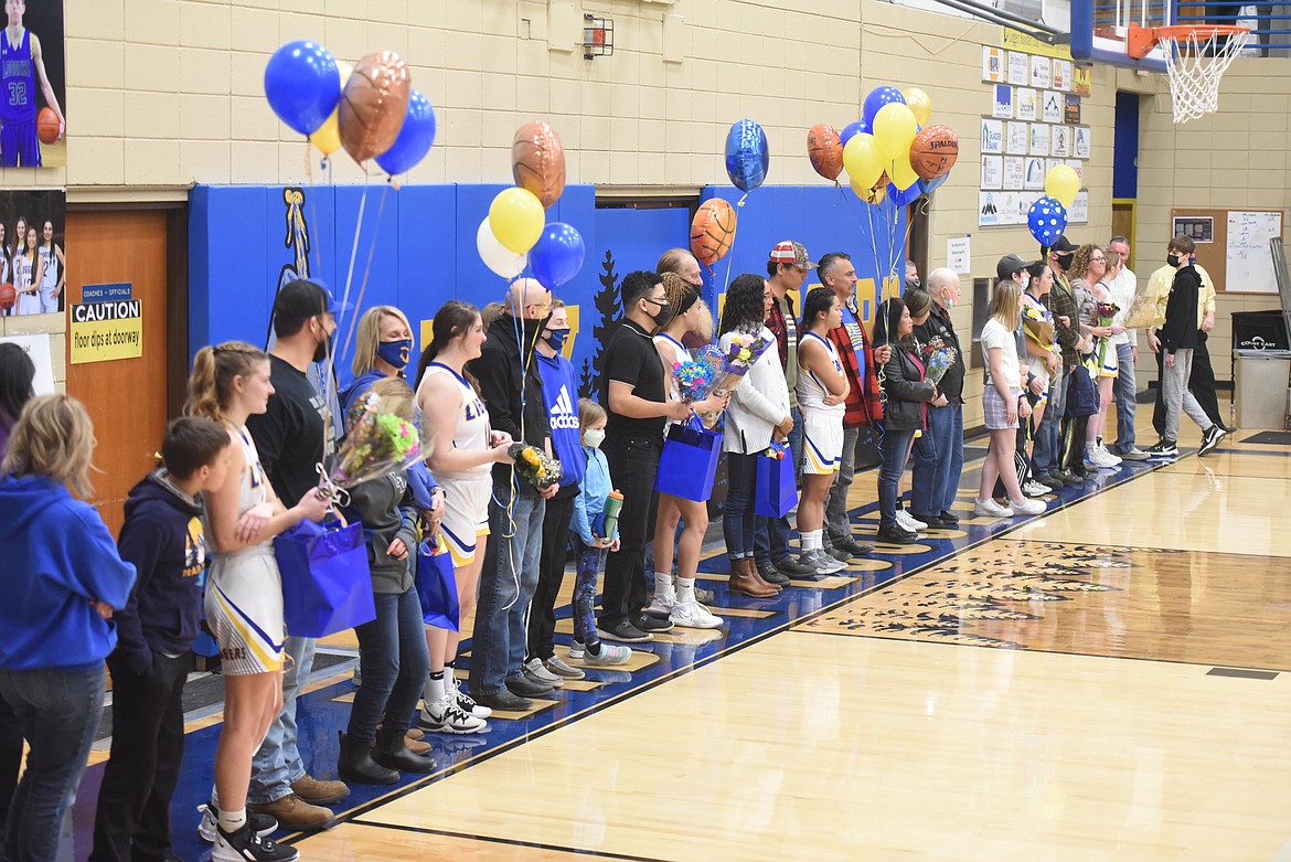 Lady Loggers honor seniors Jan. 28. (Will Langhorne/The Western News)