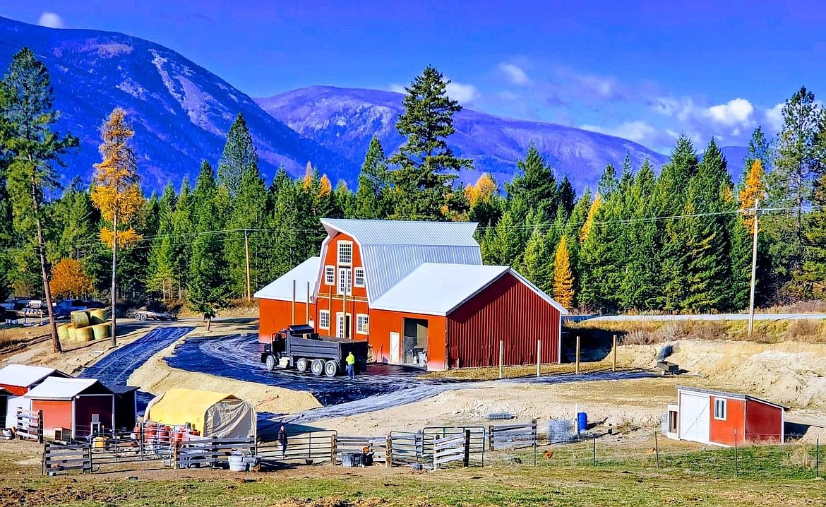 A photo of the Jones' family's farm, Bent Tree Farm Idaho.