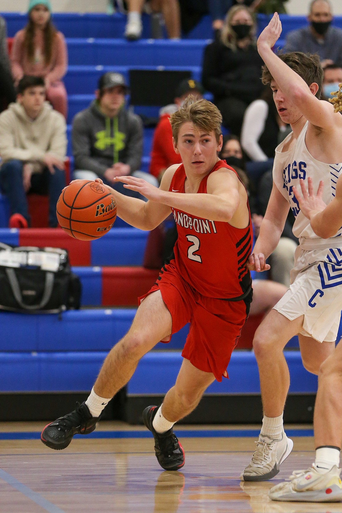 Parker Pettit looks to attack the paint against Coeur d'Alene on Thursday.