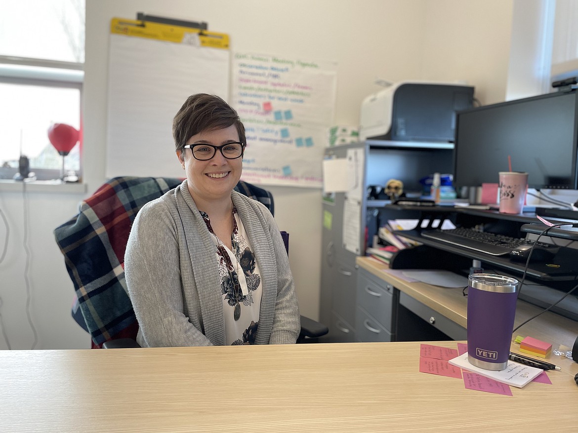 Quincy High School's new Principal Felicie Becker. Becker was named interim principal in August, 2020, after Marcus Pimpleton left to take a new job with the Yakima School District, and was then officially made principal of QHS at the end of January.